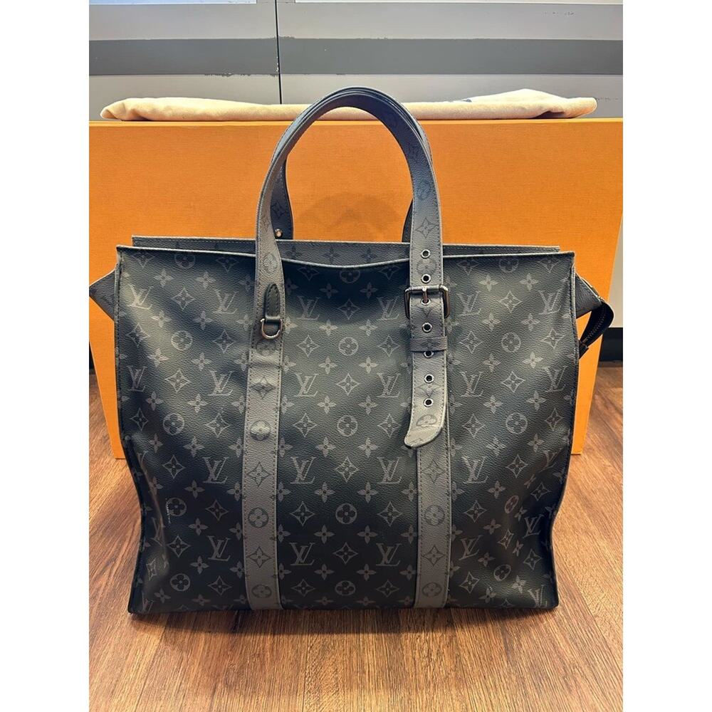Louis Vuitton Monogram Eclipse New Cabas Tote Gm … - image 1